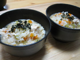 鶏ささみ雑炊