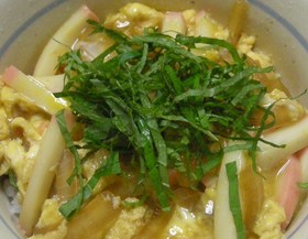 海苔の変わりに大葉で玉子丼（クローン用）