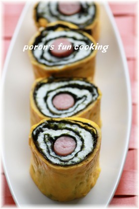 お弁当に♬ぐるぐる渦巻きの卵焼き