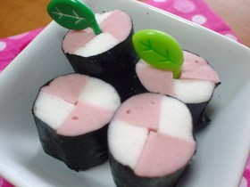 キャラ弁に☆市松模様のおかず