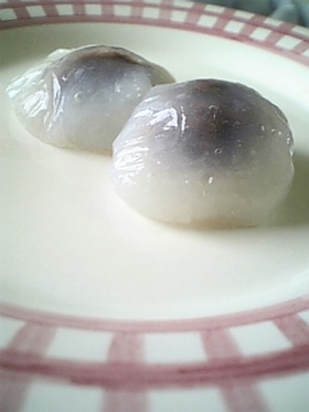 カロリー半分以下♪白滝→あんころ水もち☆