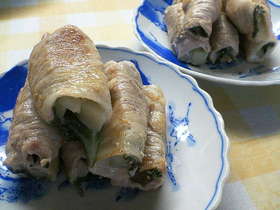 お弁当にも♪じゃが芋と大葉の肉巻き