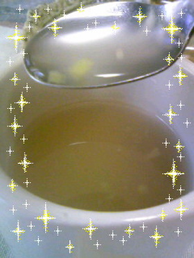 刻んだ生姜であったか生姜湯