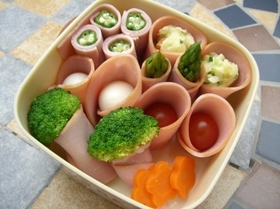 お弁当に♪色々ハム巻き♪