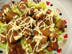 鶏の照り焼き★マヨネーズかけ