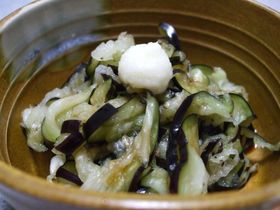 即席なすの漬け物