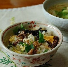 牛肉としめじご飯