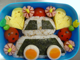 【キャラ弁】簡単☆パトカー弁当