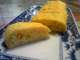 絶対に美味しい♪ふわふわネギ入り卵焼き