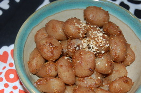 たまコン胡麻味噌てり焼き