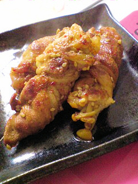 お弁当に♪豚肉のえのきと大葉チーズ巻き