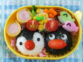 ピングー弁当（キャラ弁）