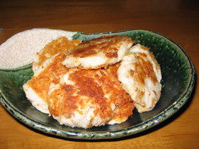 さといものマッシュ・・・を焼く