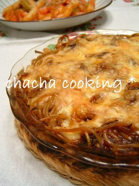 余ったビーフシチューで◎パスタグラタン