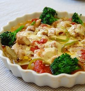 電子レンジde１０分♪鶏のプロバンス風