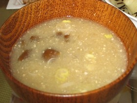 なめこの味噌汁に大根おろし
