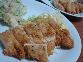 簡単びっくり☆節約チキンカツ