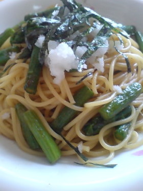アスパラで♪和風パスタ