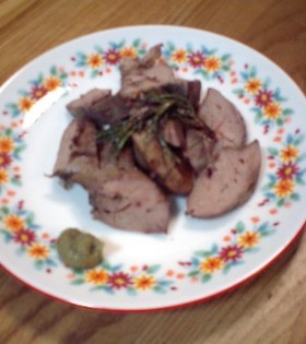 鶏レバーのオリーブ焼き