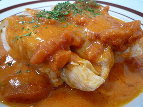 鶏肉のトマトクリーム煮☆