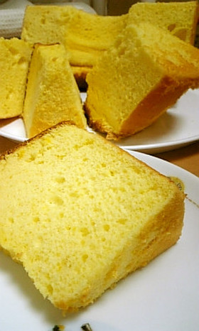 ♥黄金色のオレンジシフォンケーキ♥