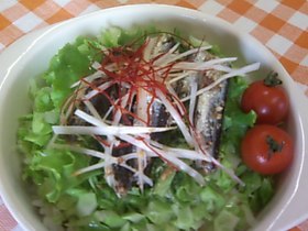 簡単オイルサーディン丼