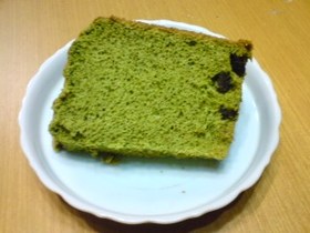 米粉で作る抹茶シフォン(゚∀゚)