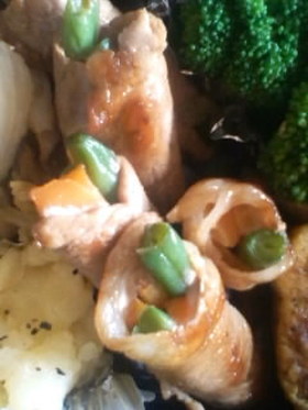 お弁当に♪豚肉の野菜巻き