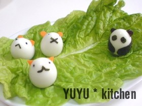 パンダVS謎の３匹（パンダ編）キャラ弁