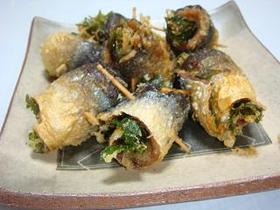 塩秋刀魚の梅シソ巻き^^