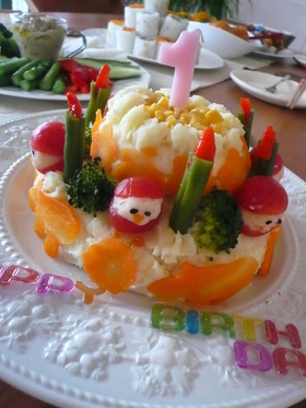 ☆1歳誕生日ケーキ☆