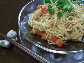 食欲そそるさっぱりツナトマそうめん☆