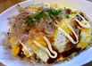 みんな大好き☆お好み焼き炒飯オムライス風