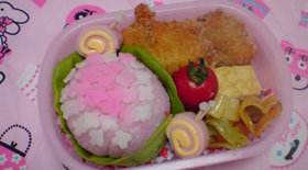 キャラ弁　簡単　　あじさい