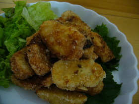 竜田揚げっぽい和風チキンナゲット♪