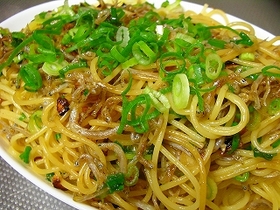 簡単！じゃこねぎパスタ♪