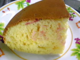 ホットケーキミックスと炊飯器で朝食ケーキ