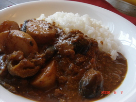ルー無し!新じゃがとナスのコクうまカレー