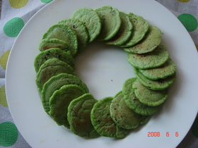 子供のおやつに★米粉で野菜パンケーキ♪