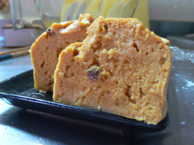 豆腐黒糖蒸しパン