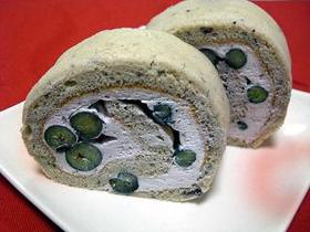 ブルーベリーたっぷり爽やかロールケーキ