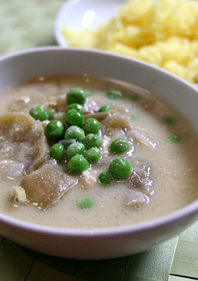 お茄子と鶏のタイカレー(グリーン)