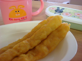 離乳食☆もぐもぐ期☆林檎と人参ぱん