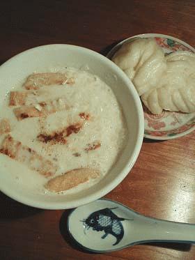 台湾風豆乳スープ β東肉味噌