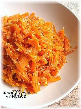 にんじんの味噌ごま蒸し