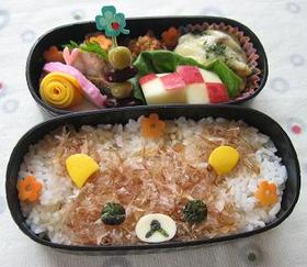オカカでリラックマ（キャラ弁）