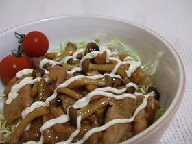 マヨが良く合う☆豚テリヤキ丼