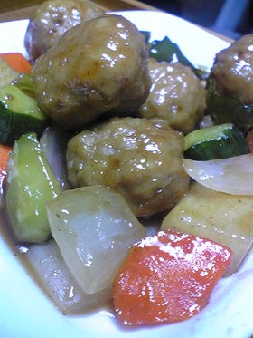 ご飯がすすむ♪肉団子と野菜の甘酢あん