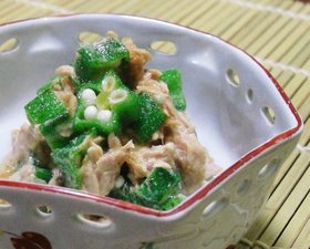 快腸!おくらツナマヨしょうゆ簡単あえ