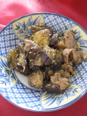 ☆簡単☆ナスと豚肉のシソ味噌炒め♪